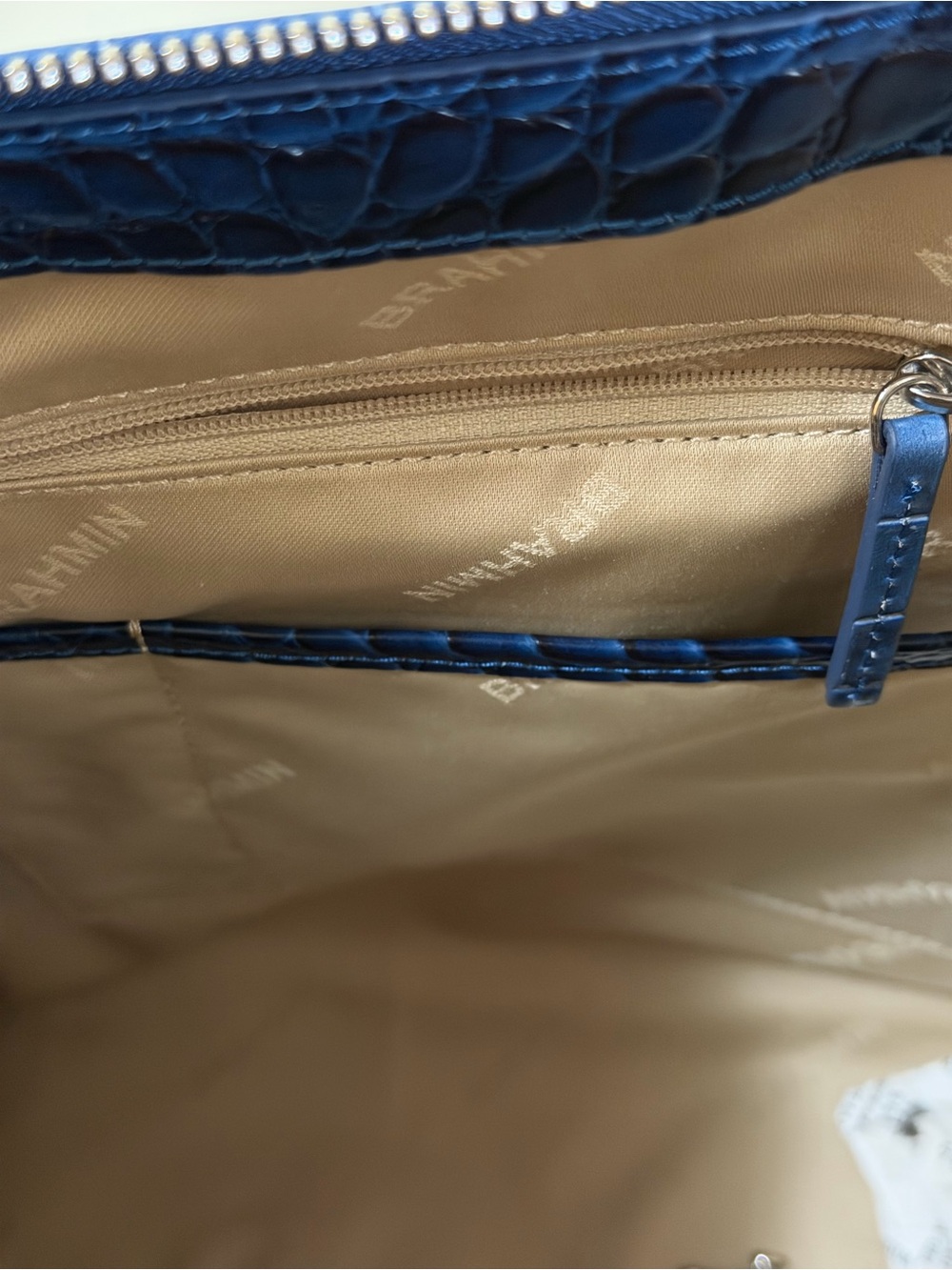 Brahmin Caroline Heavenly Blue Lumeria Satchel - Picture 15 of 15